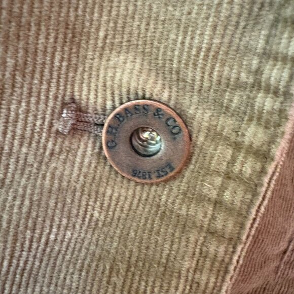 G.H. Bass & Co. Bass Jeans Corduroy Blazer Jacket Tan Brown Cotton Blend Size M - Picture 4 of 8